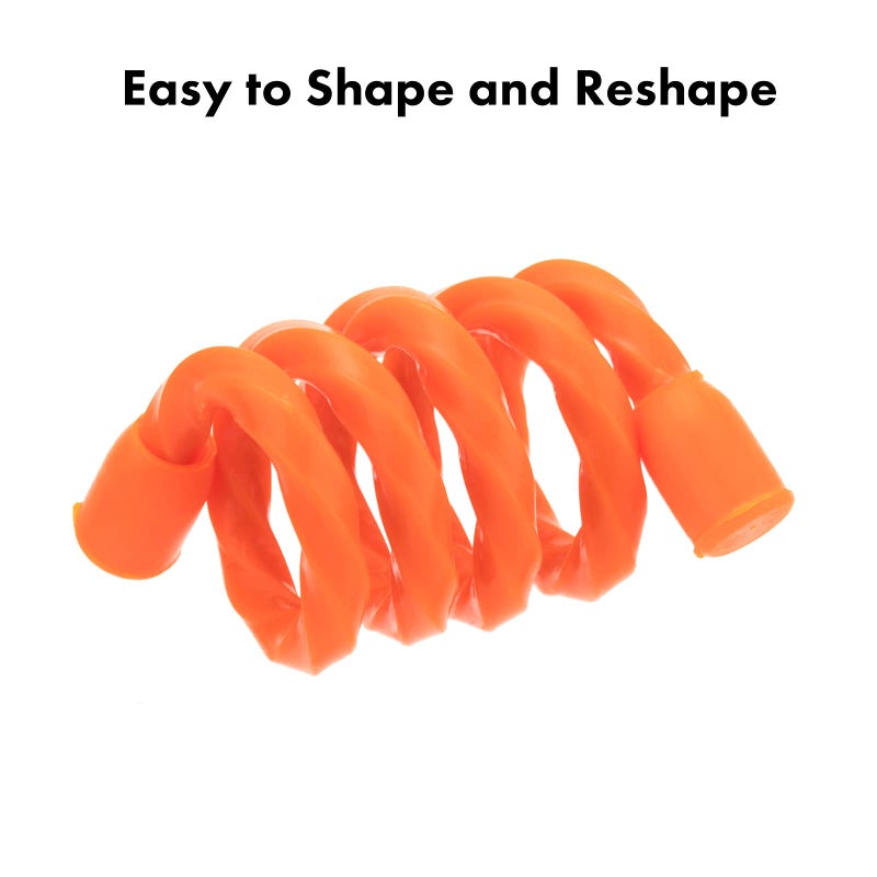 Gesipor 10 Pcs 6-Inch Silicone Cable Ties - Reusable Rubber Twist Ties Bendable Cable Ties For Bundling And Holding, All Purpose Cord Tie For Indoor And Outdoor (5 Colors) - Image 4